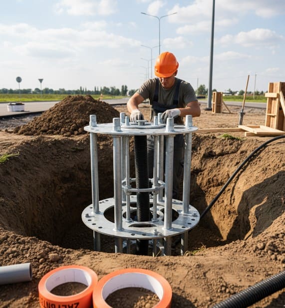 узановка закладных деталей фундамента