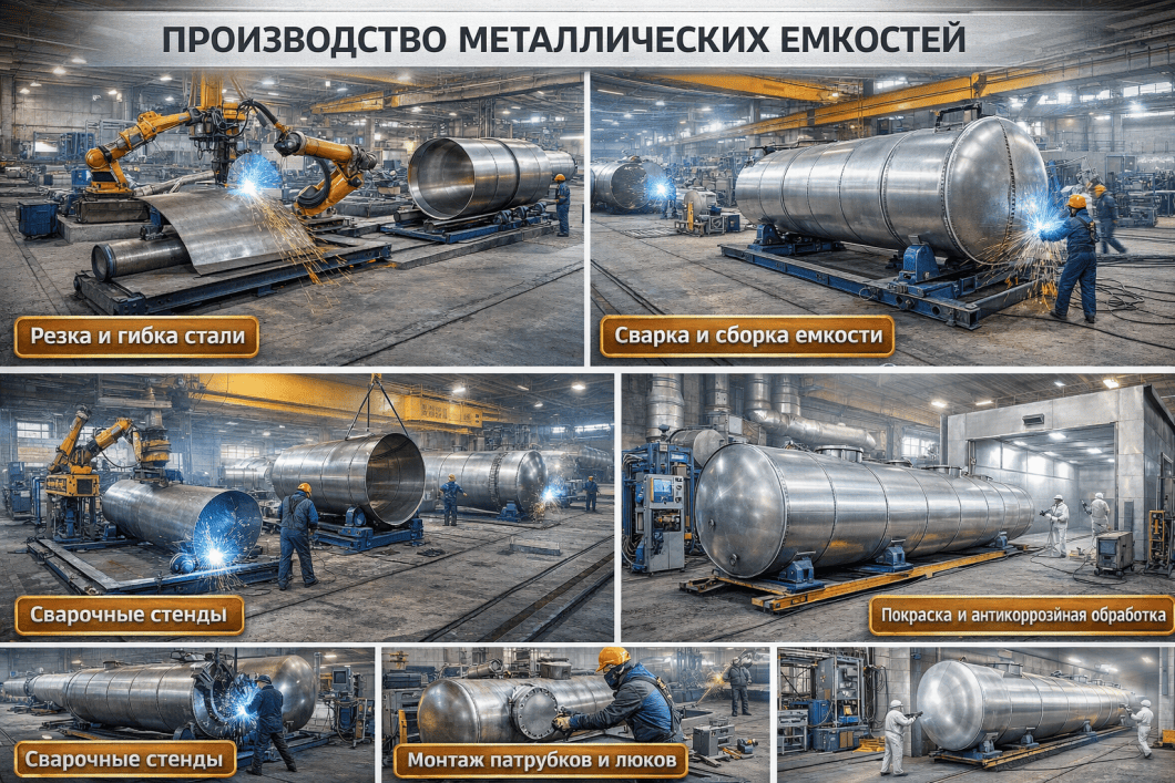 производство металлических емкостей